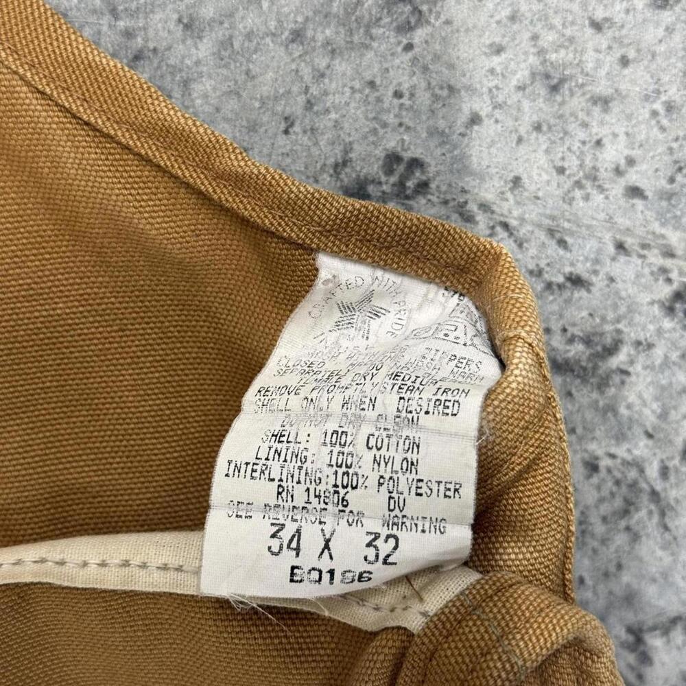 Vintage Carhartt Double Knee Insulated Overalls - Picture 6 of 6